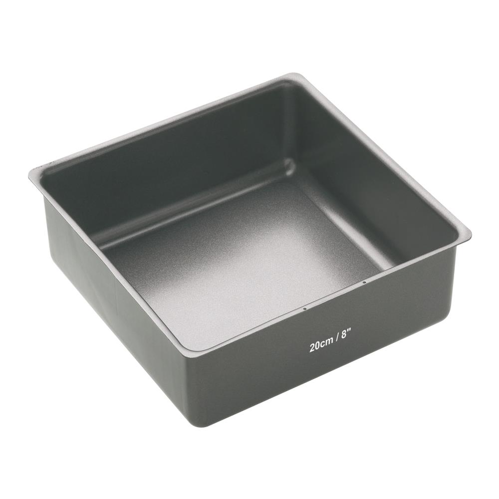 Bakemaster Loose Base Square Deep Cake Pan 20x20x7cm